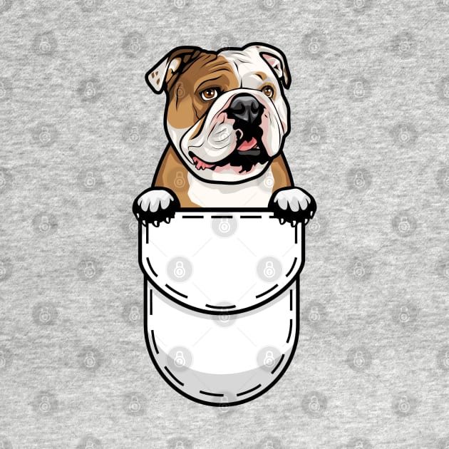 Funny English Bulldog Pocket Dog by Pet My Dog